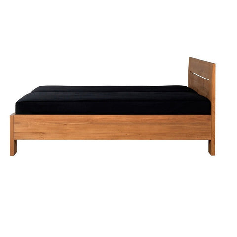 Teak Wood Bed Base - Burnt Oak Teak Wood Bed Base - Burnt Oak - 2