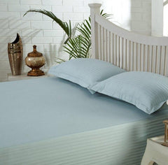 Duvet & Comforter Covers - Satin Stripe Duvet Cover - 300 TC Green Light