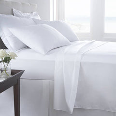 Hotel Quality Bed Sheets - Bed Sheet Set White - 200 TC