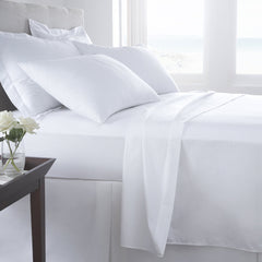 Hotel Quality Bed Sheets - Egyptian Cotton White Sheets - 300 Thread Count