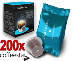 Nespresso Coffee Capsules - Impresso Coffee Pods Decaffeinato - 200 Pc