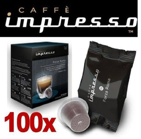Impresso Coffee Pods Forza Roma - 100 Pc - 1