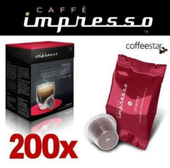 Nespresso Coffee Capsules - Impresso Coffee Pods Intenso - 200 Pc