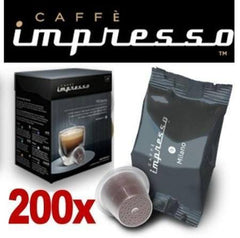 Nespresso Coffee Capsules - Impresso Coffee Pods Milano - 200 Pc