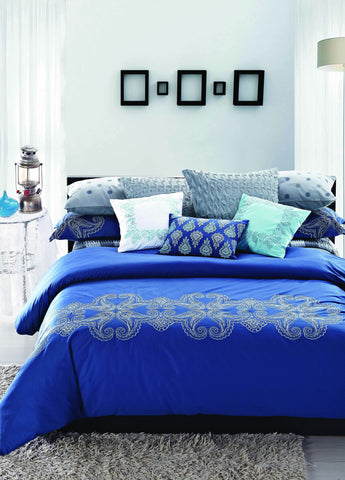 Nirvana Bed Sheet Set Blue Art Collection - 1
