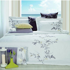 Premium Bed Sheets - Nirvana Bed Sheet Set White Art Collection