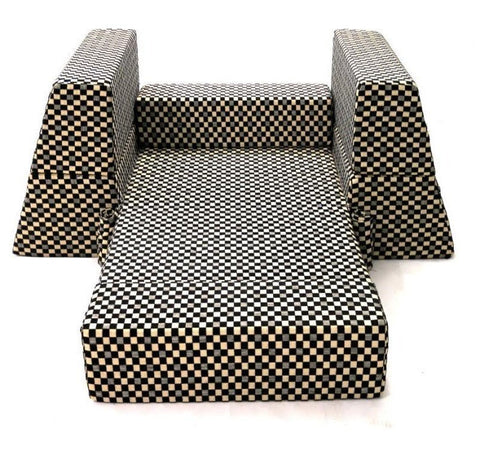 Sofa cum Adjustable Bed Black - Pyramid - 6