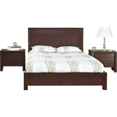 Teak Wood Bed With High Headrest - Chaumont