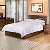 Teak Wood Bed With Slit Headboard - Lomiges - 3