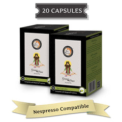 Bonhomia Nespresso Tea Capsules - Bonhomia Green Peace - Nespresso Mild Green Tea Capsules (20 Capsules)