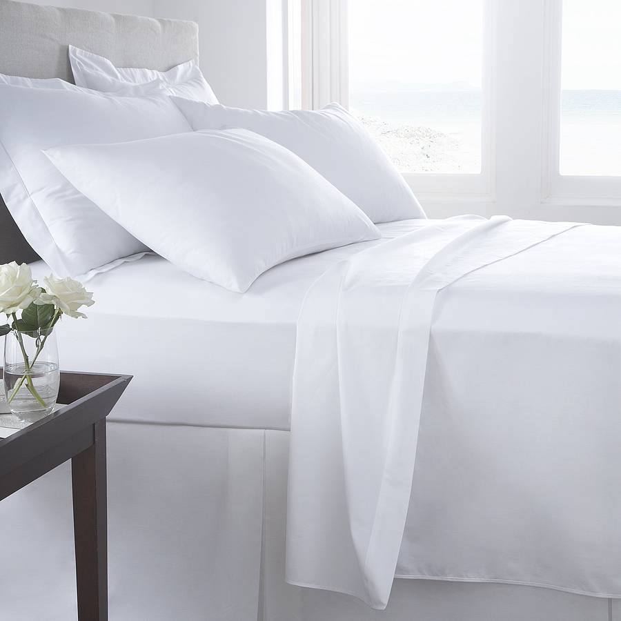 Bed Sheet Set White - 200 TC - large - 1
