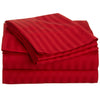 Bed Sheets with Stripes 200 Thread count-Red - 1