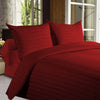 Bed sheets with Stripes 350 Thread count - Red - 1