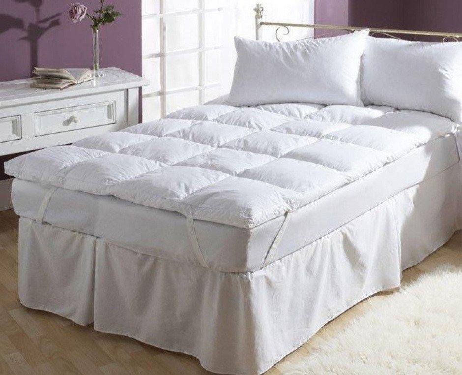 Down Feather Mattress Topper - large - 2
