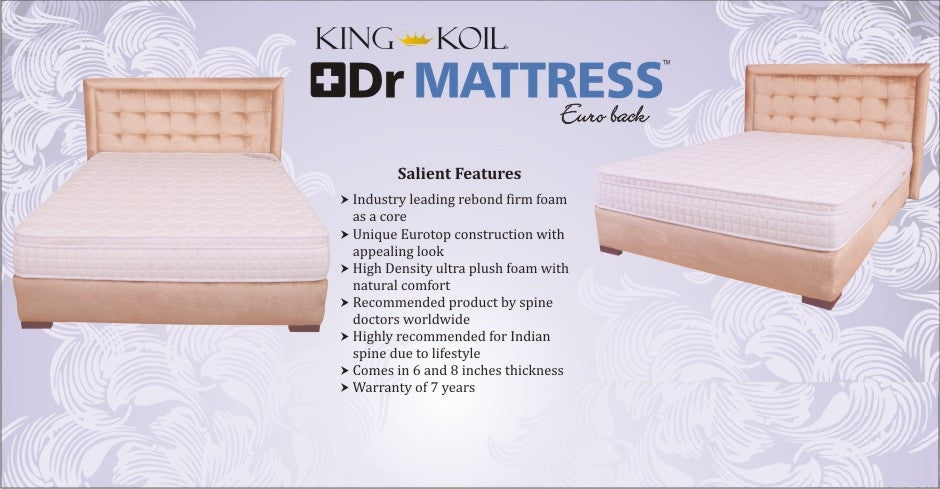 King koil dr online mattress euro memory