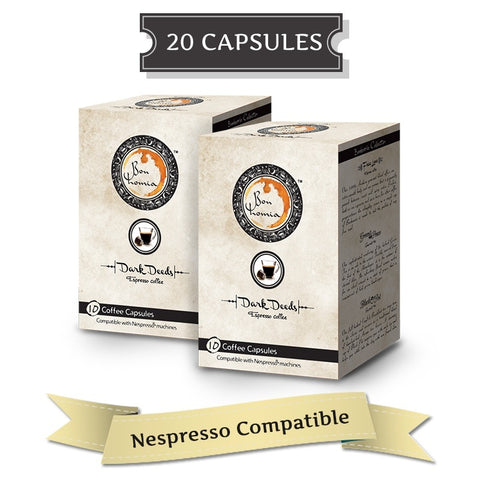 Bonhomia Dark Deeds - Strong Nespresso Capsules (20 capsules) - 1