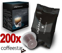 Nespresso Coffee Capsules - Impresso Coffee Pods Forza Roma - 200 PC