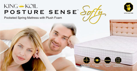 Posture Sense Pocket Spring Mattress - Softy Foam - King Koil - 3