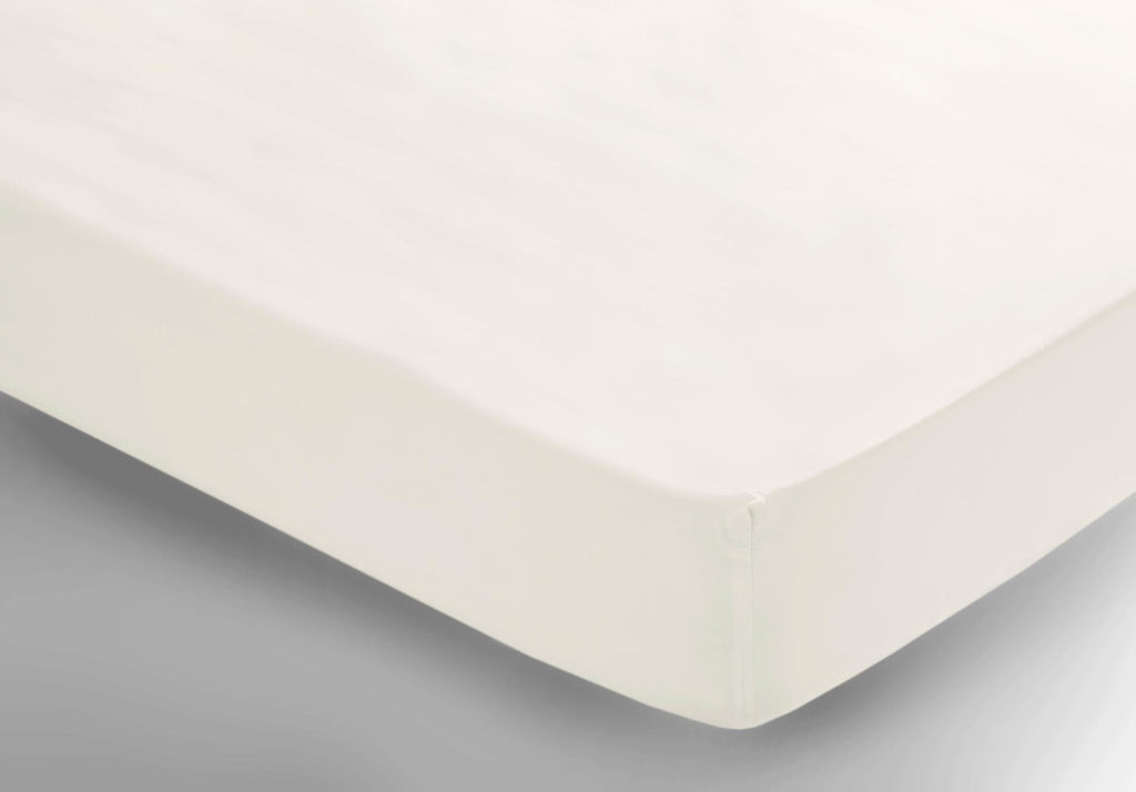 Egyptian Cotton Sheets Fitted White - large - 2