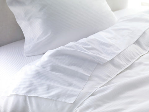 Egyptian Cotton Sheets Fitted White - 3