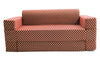 Sofa cum Adjustable Bed Red - Flat - 2